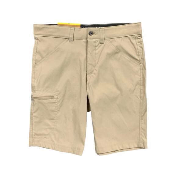 Eddie Bauer Shorts Mens 32 Tan Nylon Blend Rainier 10 in Tech Active Outdoor - Picture 1 of 12